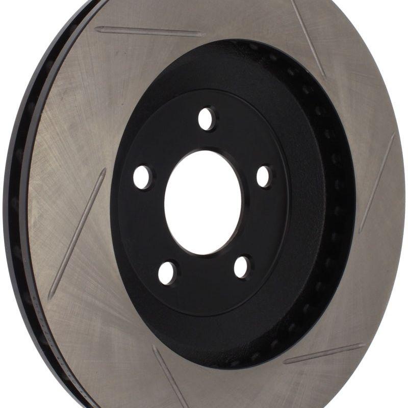 StopTech Power Slot 94-04 Ford Mustang Front Right Slotted Rotor-Brake Rotors - Slotted-Stoptech-STO126.61045SR-SMINKpower Performance Parts