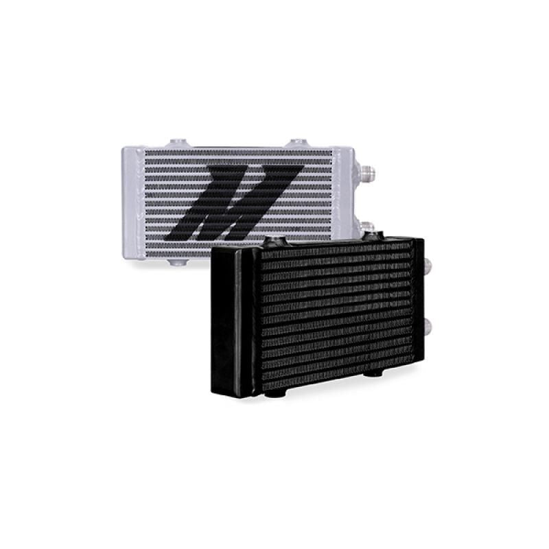 Mishimoto Universal Small Bar and Plate Dual Pass Black Oil Cooler - SMINKpower Performance Parts MISMMOC-DP-SBK Mishimoto