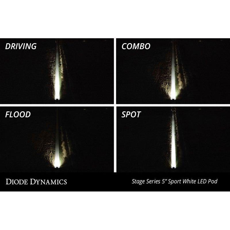 Diode Dynamics SS5 LED Pod Sport - White Combo (Pair) - SMINKpower Performance Parts DIODD6769P Diode Dynamics