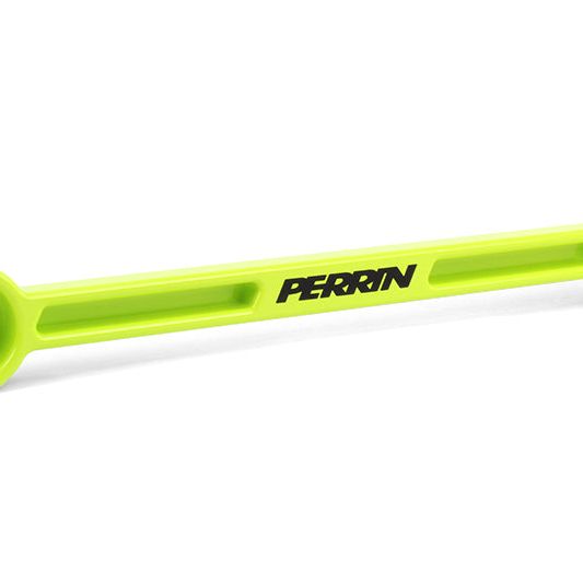 Perrin 93-22 Impreza/02-22 WRX/04-21 STI/13-20 & 2022 BRZ/2022 GR86 Battery Tie Down - Neon Yellow-Battery Tiedowns-Perrin Performance-PERPSP-ENG-700NY-SMINKpower Performance Parts