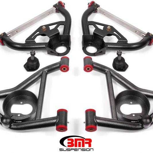 BMR 78-87 G-Body Upper And Lower A-Arm Kit - Black Hammertone - SMINKpower Performance Parts BMRAA030H BMR Suspension