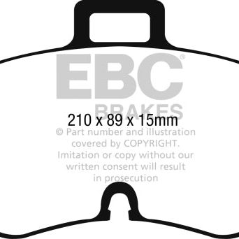 EBC 16-17 Audi TT Yellowstuff Front Brake Pads-Brake Pads - Performance-EBC-EBCDP42256R-SMINKpower Performance Parts