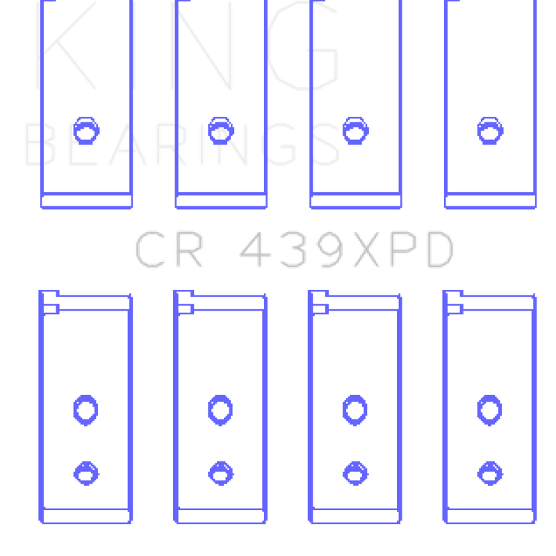 King Honda B-Series Dowel (Size STD) Performance Rod Bearing Set-Bearings-King Engine Bearings-KINGCR439XPD-SMINKpower Performance Parts