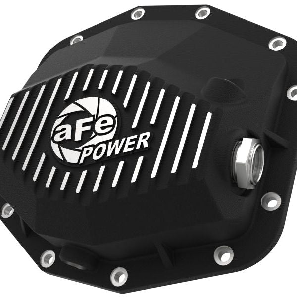 aFe POWER 21-22 Ram 1500 TRX Hemi V8 6.2L (sc) PRO Series Rear Differential Cover Black w/ Machined - SMINKpower Performance Parts AFE46-71280B aFe