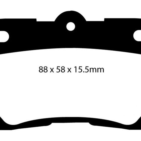 EBC 06-07 Lexus GS300 3.0 Redstuff Rear Brake Pads-Brake Pads - Performance-EBC-EBCDP31586C-SMINKpower Performance Parts