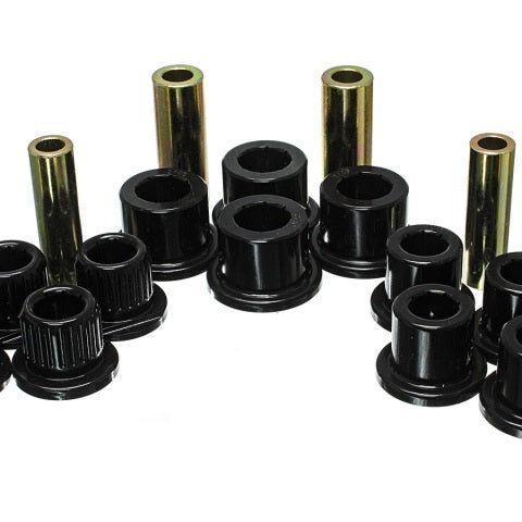 Energy Suspension 99-04 Ford F-350 2wd/F-250 SD 4wd/F-350 4wd Black Rear Leaf Spring Bushing Set-Bushing Kits-Energy Suspension-ENG4.2147G-SMINKpower Performance Parts