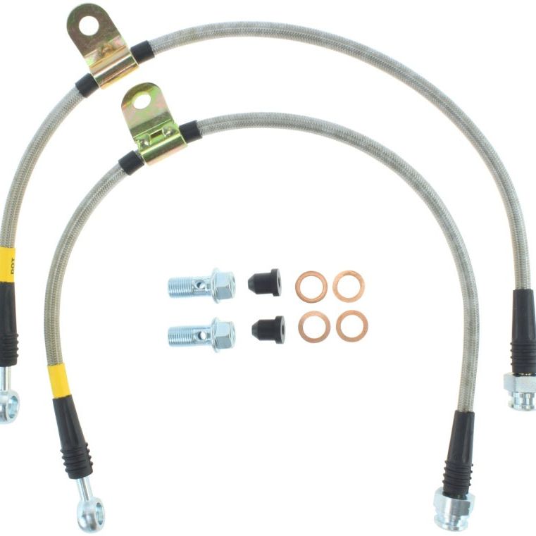 StopTech 10 Hyundai Genesis Front Stainless Steel Brake Lines-Brake Line Kits-Stoptech-STO950.51001-SMINKpower Performance Parts