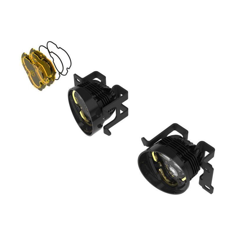 KC HiLiTES FLEX ERA 3 Dual Mode SAE Fog Lights - 2-Light Master Kit for Toyota Tacoma/4Runner/Tundra - SMINKpower Performance Parts KCL97154 KC HiLiTES