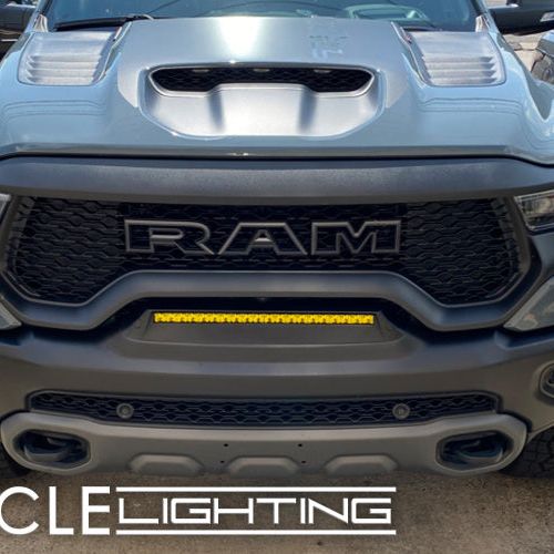 ORACLE Lighting 19-22 RAM Rebel/TRX Front Bumper Flush LED Light Bar System - Yellow - SMINKpower Performance Parts ORL5885-006 ORACLE Lighting