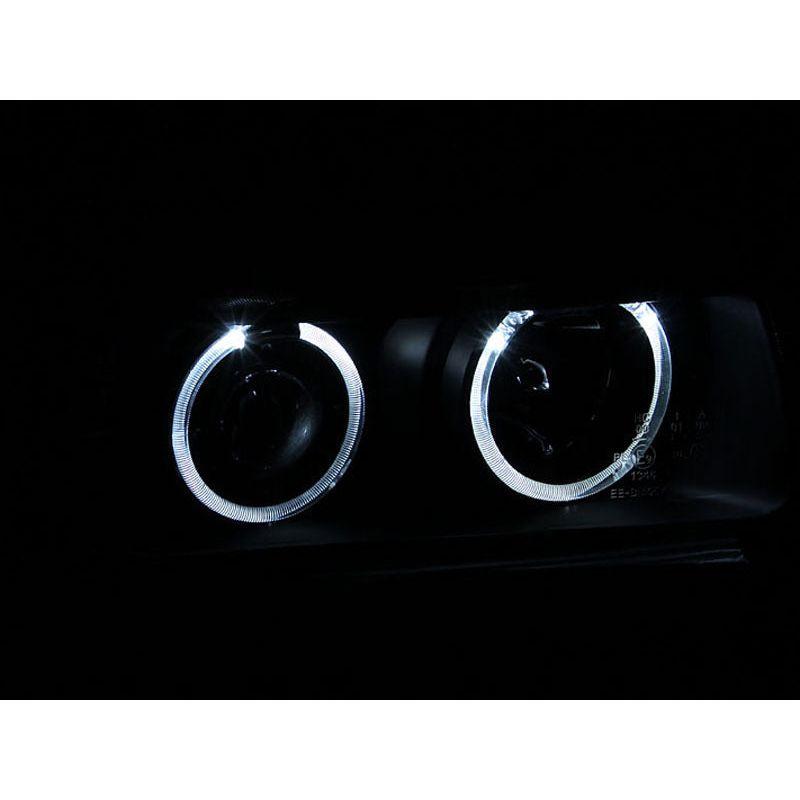 ANZO 1992-1998 BMW 3 Series E36 Projector Headlights w/ Halo Black (CCFL) G2-Headlights-ANZO-ANZ121011-SMINKpower Performance Parts