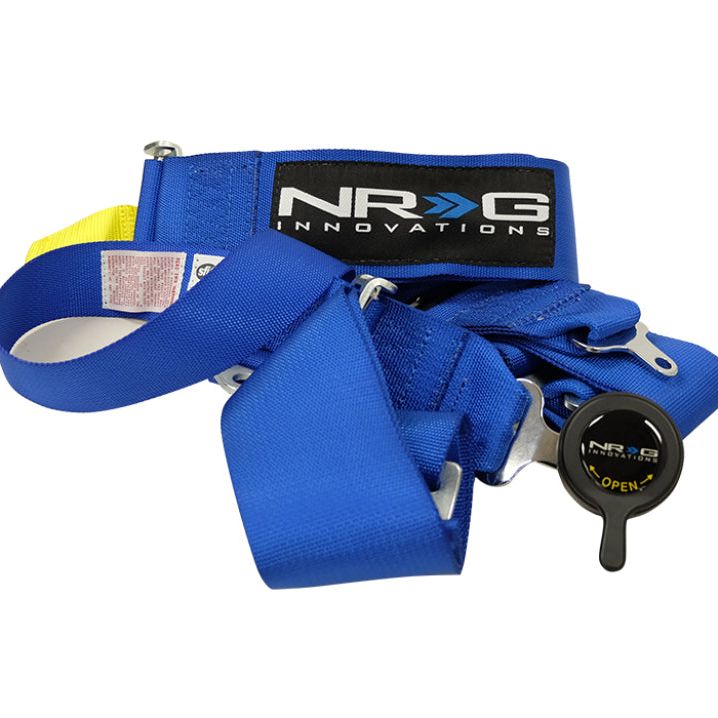 NRG SFI 16.1 5PT 3in. Seat Belt Harness / Cam Lock - Blue-Seat Belts & Harnesses-NRG-NRGSBH-RS5PCBL-SMINKpower Performance Parts