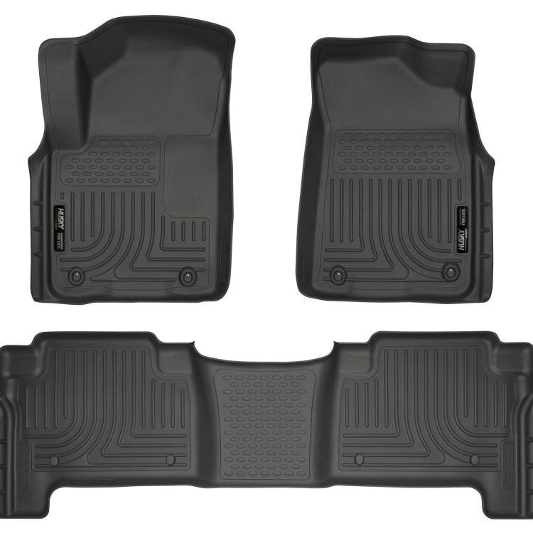 Husky Liners 2011 Infiniti QX56 WeatherBeater Combo Black Floor Liners-Floor Mats - Rubber-Husky Liners-HSL98611-SMINKpower Performance Parts