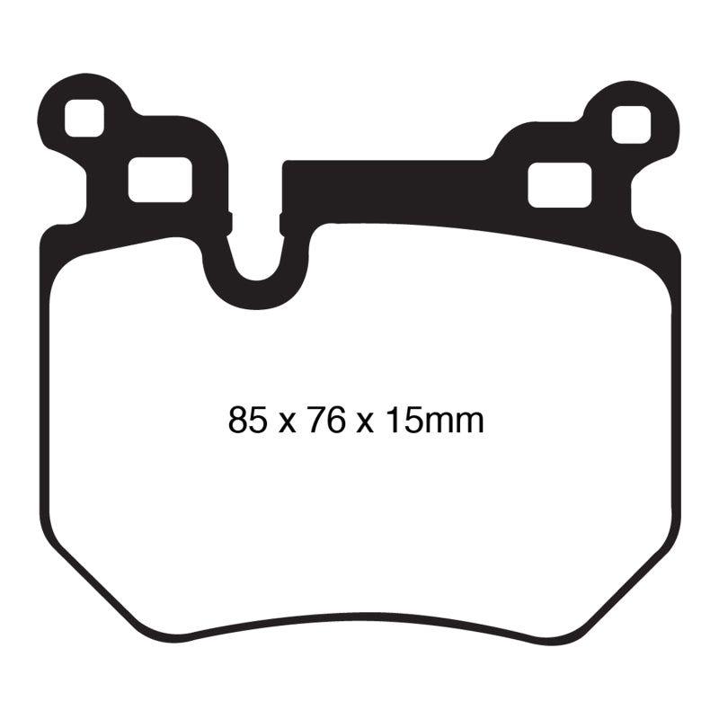 EBC 08-10 BMW 135 3.0 Twin Turbo Redstuff Rear Brake Pads-Brake Pads - Performance-EBC-EBCDP31996C-SMINKpower Performance Parts