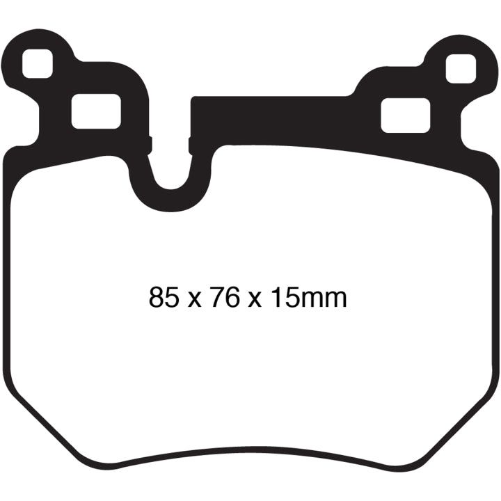 EBC 08-10 BMW 135 3.0 Twin Turbo Yellowstuff Rear Brake Pads-Brake Pads - Performance-EBC-EBCDP41996R-SMINKpower Performance Parts