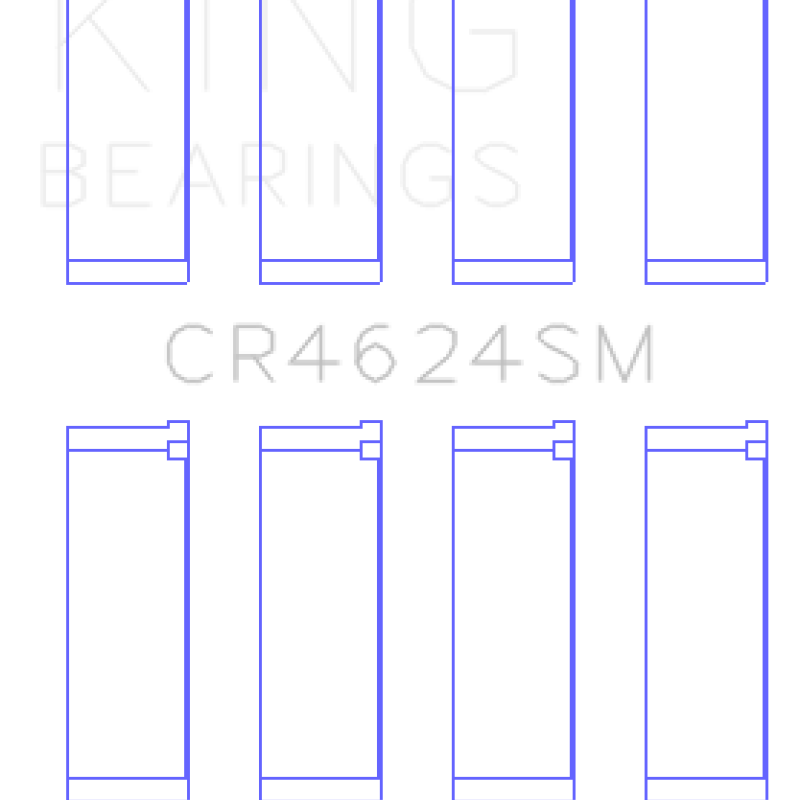 King Hyundai G4KE / G4KC Rod Bearings (Set of 4) - SMINKpower Performance Parts KINGCR4624SM King Engine Bearings