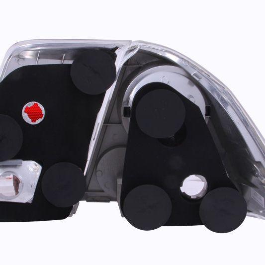 ANZO 2001-2004 Honda Civic Taillights Chrome-Tail Lights-ANZO-ANZ221047-SMINKpower Performance Parts