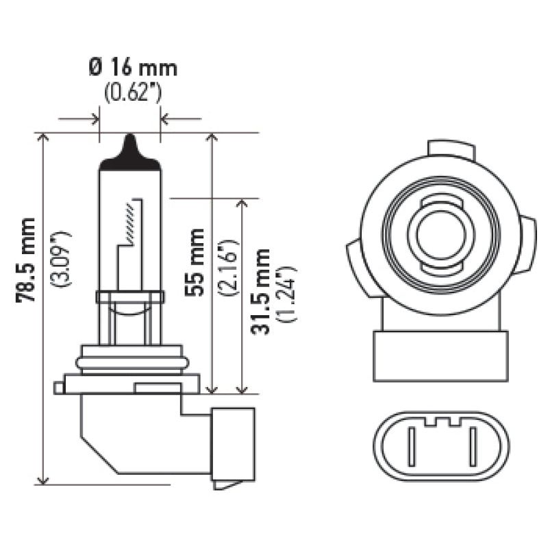 Hella H10 12V 65W Xen White Bulb (Pair) - SMINKpower Performance Parts HELLAH71071012 Hella