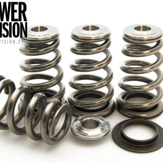 GSC P-D Mitsubishi 4B11T High Pressure Single Conical Valve Spring and Ti Retainer Kit-Valve Springs, Retainers-GSC Power Division-GSC5062-SMINKpower Performance Parts