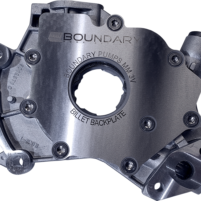 Boundary 99-15 Ford Modular Motor (All Types) V8 Oil Pump Assembly w/Billet Back Plate - SMINKpower Performance Parts BOUMM-S1-BBP Boundary