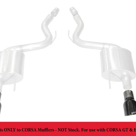 Corsa 15-17 Ford Mustang GT 3.0in Inlet / 4.5in Outlet Black PVD Tip Kit (For Corsa Exhaust Only) - SMINKpower Performance Parts COR14346BLK CORSA Performance