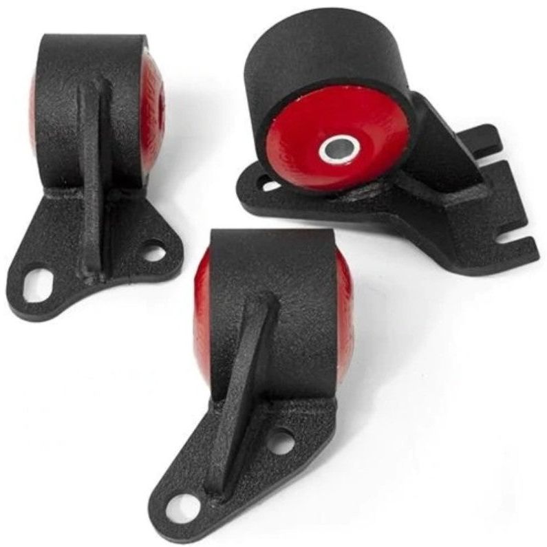 Innovative 88-91 Civic D-Series Black Steel Mounts 60A Bushings (Cable)-Engine Mounts-Innovative Mounts-INM19151-60A-SMINKpower Performance Parts