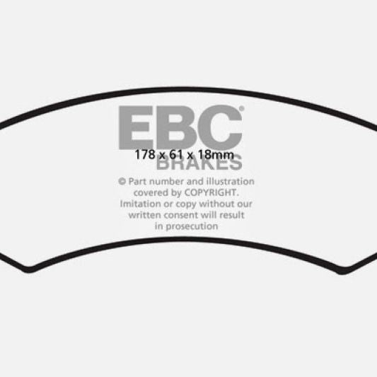 EBC 06-09 Chrysler Aspen 4.7 Yellowstuff Front Brake Pads-Brake Pads - Performance-EBC-EBCDP41738R-SMINKpower Performance Parts