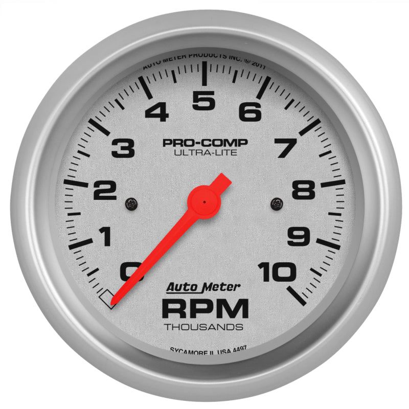 Autometer Ultra-Lite 87.5mm 10K RPM In Dash Tach-Gauges-AutoMeter-ATM4497-SMINKpower Performance Parts