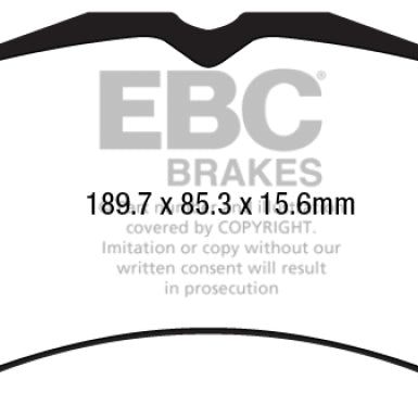 EBC 15+ Ford Mustang 5.0 Performance Pkg Yellowstuff Front Brake Pads-Brake Pads - Performance-EBC-EBCDP43040R-SMINKpower Performance Parts