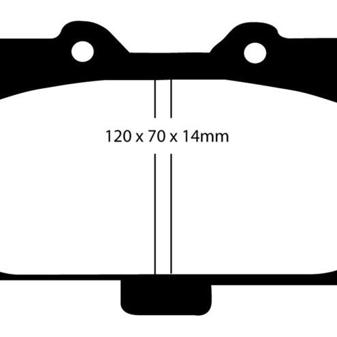 EBC 89-95 Nissan Skyline (R32) 2.6 Twin Turbo GT-R Redstuff Front Brake Pads-Brake Pads - Performance-EBC-EBCDP31200C-SMINKpower Performance Parts