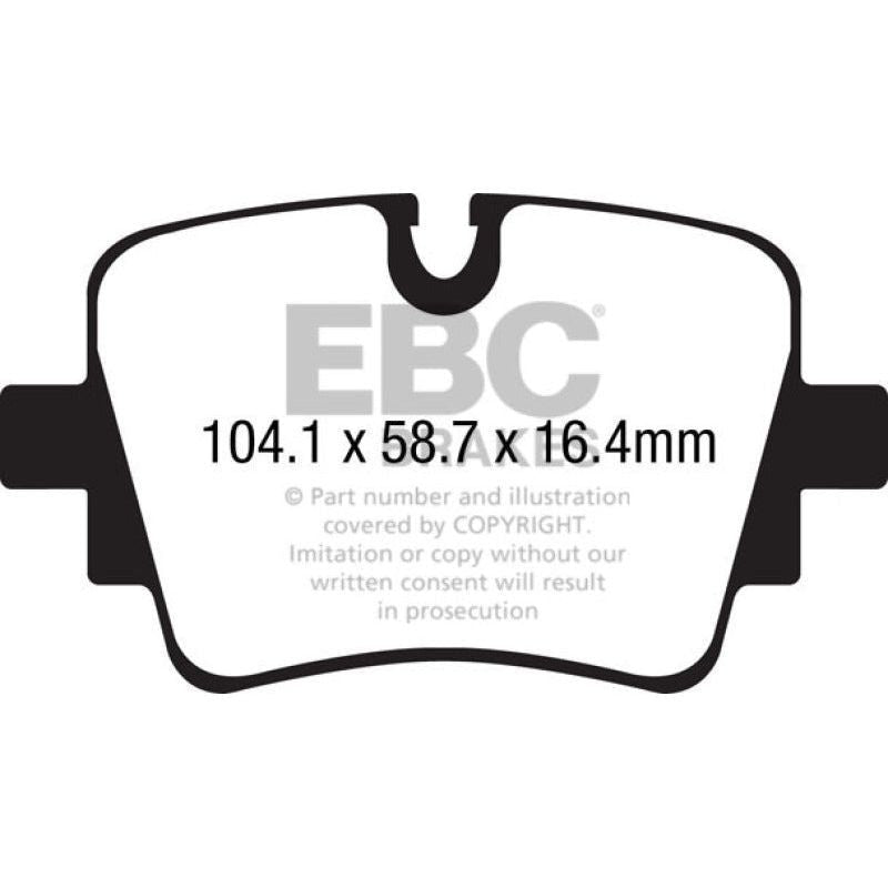 EBC 13+ Jaguar F-Type (Cast Iron Rotors Only) 3.0 Supercharged (340) Redstuff Rear Brake Pads-Brake Pads - Performance-EBC-EBCDP32190C-SMINKpower Performance Parts