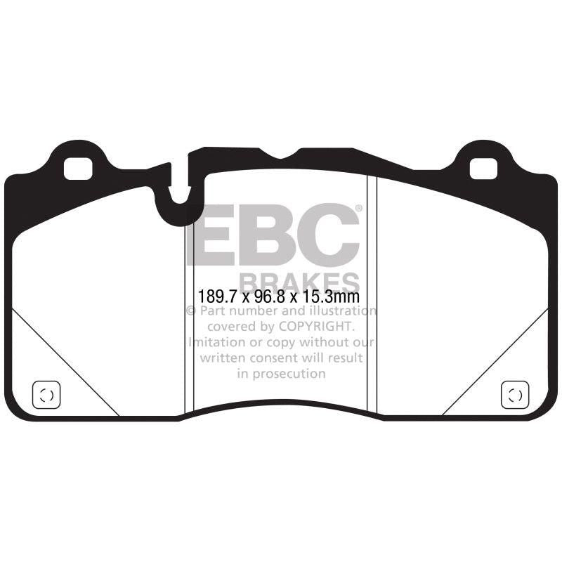 EBC 2016+ Cadillac CTS-V 6.2L Supercharged Yellowstuff Front Brake Pads - SMINKpower Performance Parts EBCDP43050R EBC