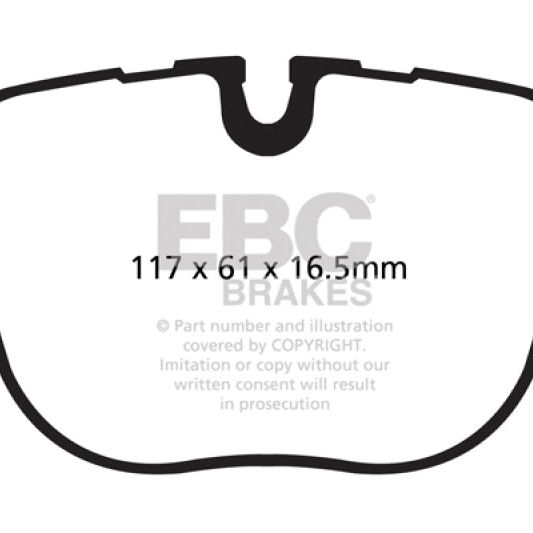 EBC 10-12 Land Rover Range Rover 5.0 Supercharged Yellowstuff Rear Brake Pads-Brake Pads - Performance-EBC-EBCDP42068R-SMINKpower Performance Parts