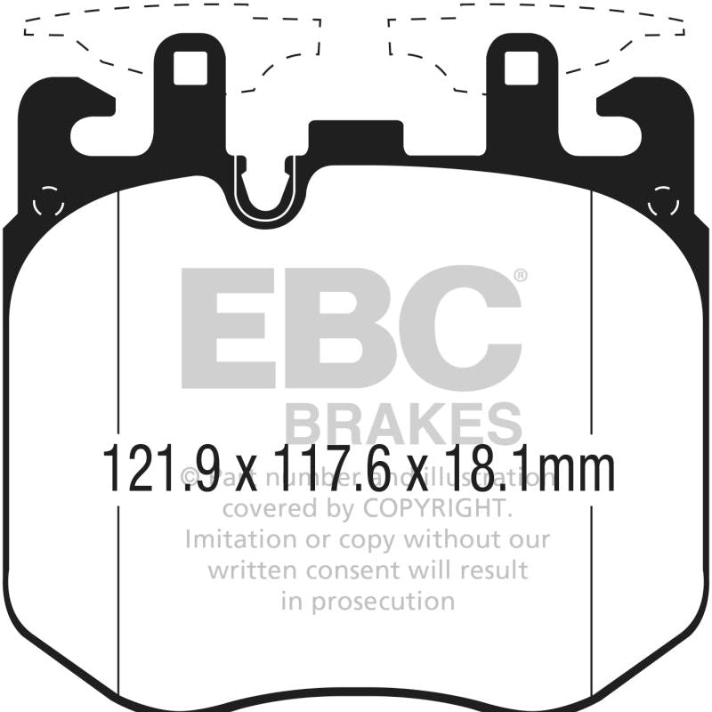 EBC 2019+ BMW X7 Bluestuff Front Brake Pads-Brake Pads - Racing-EBC-EBCDP52304NDX-SMINKpower Performance Parts