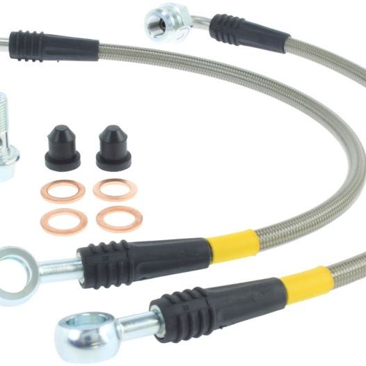 StopTech Evo 8 & 9 Stainless Steel Rear Brake Lines-Brake Line Kits-Stoptech-STO950.46504-SMINKpower Performance Parts