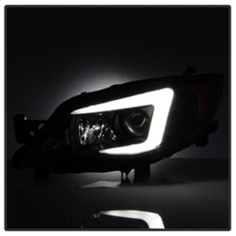 Spyder Subaru WRX 08-09 Projector Headlights - Halogen Model Only - Black PRO-YD-SWRX08-LBDRL-BK - SMINKpower Performance Parts SPY5083944 SPYDER