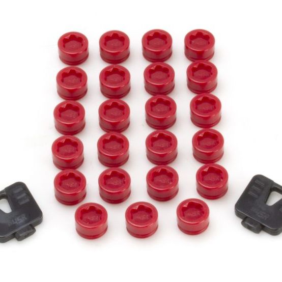 Wheel Mate SR45R Caps Set of 20 - Red - SMINKpower Performance Parts WHM33100R Wheel Mate