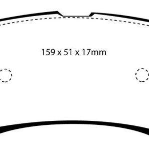 EBC 00-02 Ford Excursion 5.4 2WD Yellowstuff Rear Brake Pads-Brake Pads - Performance-EBC-EBCDP41603R-SMINKpower Performance Parts