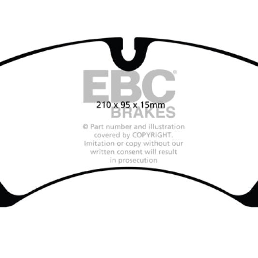 EBC 10+ Porsche Cayenne 3.0 Supercharged Hybrid Yellowstuff Front Brake Pads-Brake Pads - Performance-EBC-EBCDP41835R-SMINKpower Performance Parts