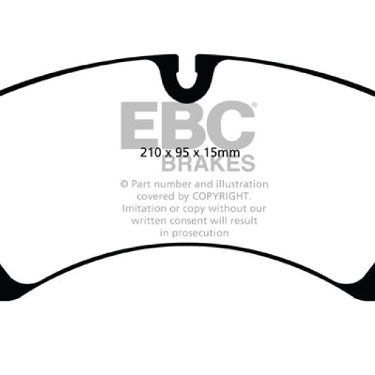 EBC 10+ Porsche Cayenne 3.0 Supercharged Hybrid Bluestuff Front Brake Pads-Brake Pads - Racing-EBC-EBCDP51835NDX-SMINKpower Performance Parts