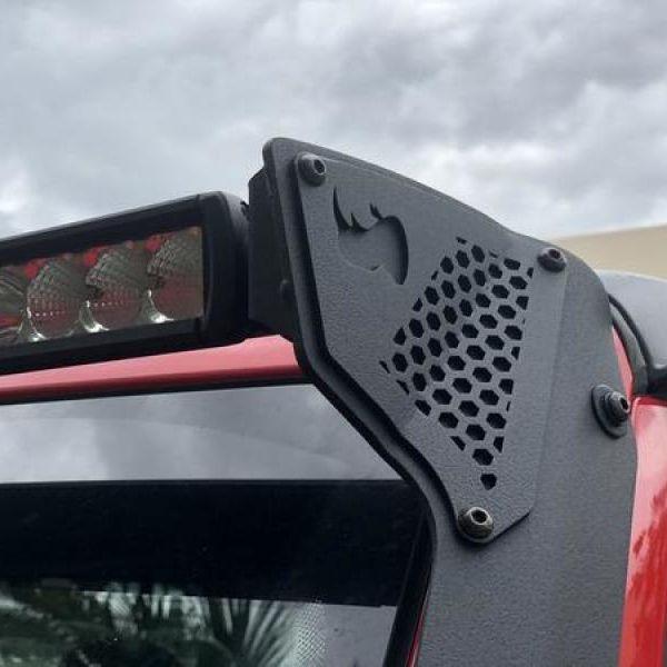 Go Rhino 18-20 Jeep Wrangler JL/JLU/Gladiator JT XE Windshield Light Bar Mount - 50in Single Row - SMINKpower Performance Parts GOR730500T Go Rhino