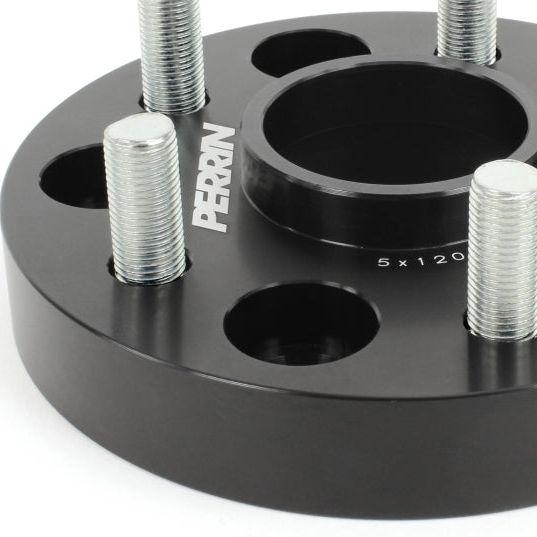 Perrin 17-18 Honda Civic Type R 64.1mm Hub 5x120 27mm Wheel Spacers (One Pair)-Wheel Spacers & Adapters-Perrin Performance-PERPHP-WHL-027BK-SMINKpower Performance Parts