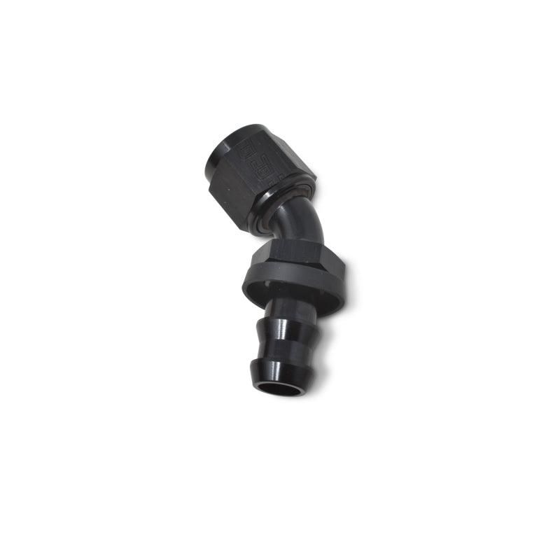 Russell Performance -8 AN Twist-Lok 45 Degree Hose End (Black) - SMINKpower Performance Parts RUS624093 Russell