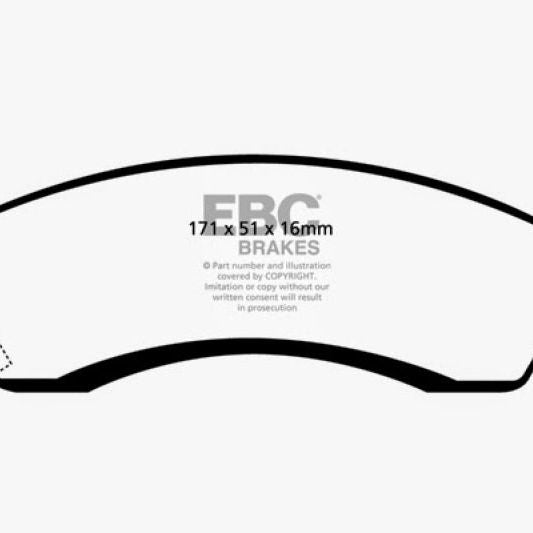 EBC 93-00 Aston Martin Virage 5.3 (PBR Caliper) Yellowstuff Front Brake Pads-Brake Pads - Performance-EBC-EBCDP41131R-SMINKpower Performance Parts