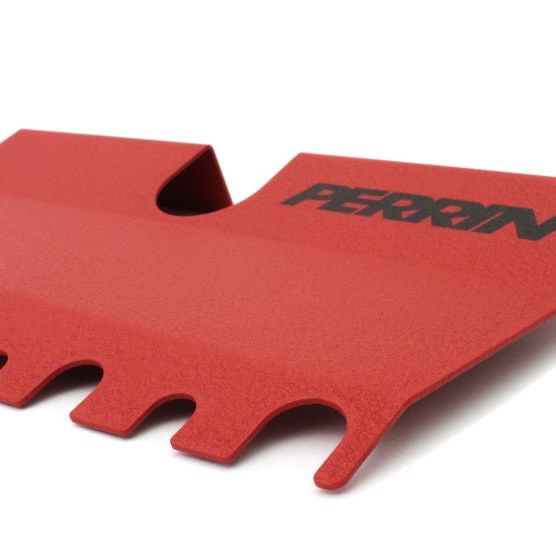 Perrin 15-21 WRX/STI Radiator Shroud (With OEM Intake Scoop) - Red - SMINKpower Performance Parts PERPSP-ENG-512-4RD Perrin Performance