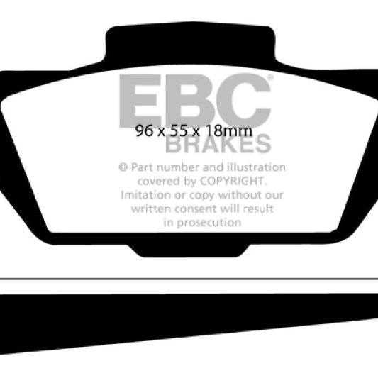 EBC 66-67 Saab Sonnet 0.8 Greenstuff Front Brake Pads-Brake Pads - Performance-EBC-EBCDP2149-SMINKpower Performance Parts