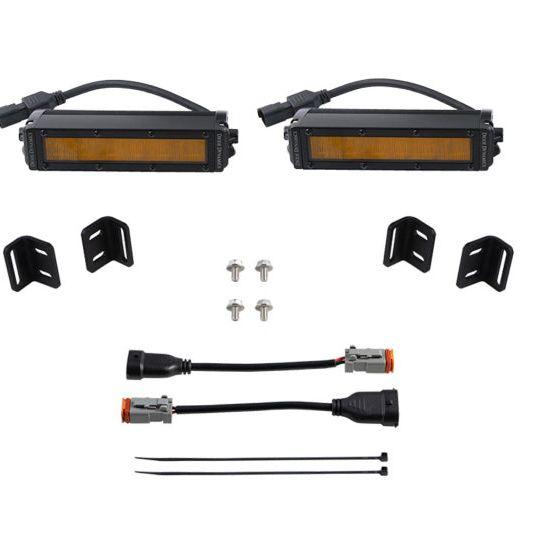 Diode Dynamics 2022 Toyota Tundra SS6 LED Fog Light Kit - Amber Wide-Fog Lights-Diode Dynamics-DIODD7419-SMINKpower Performance Parts