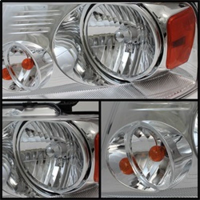 Xtune Ford F150 04-08 Amber Crystal Headlights Chrome HD-JH-FF15004-AM-C-Headlights-SPYDER-SPY5069825-SMINKpower Performance Parts
