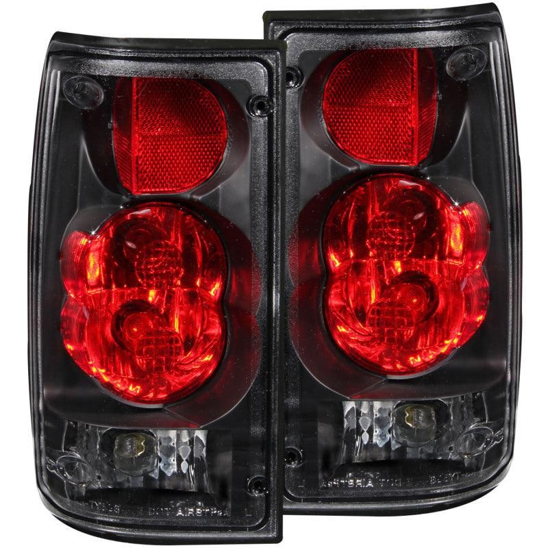 ANZO 1989-1995 Toyota Pickup Taillights Black - SMINKpower Performance Parts ANZ211132 ANZO