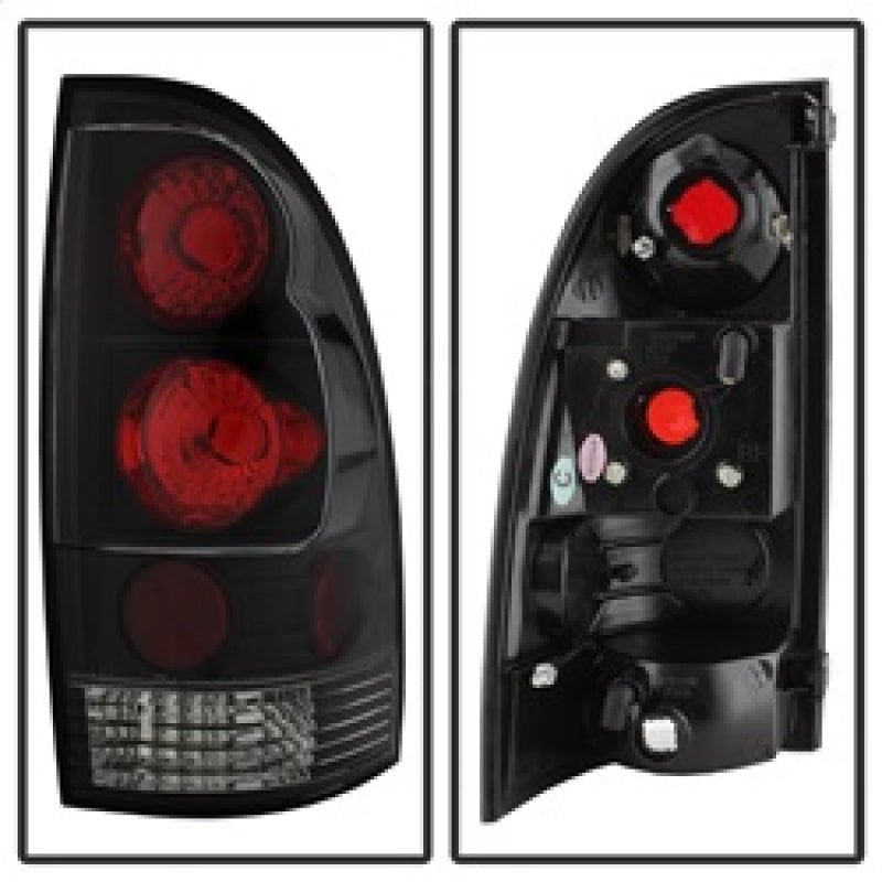 Spyder Toyota Tacoma 05-15 Euro Style Tail Lights Black ALT-YD-TT05-BK-Tail Lights-SPYDER-SPY5007896-SMINKpower Performance Parts