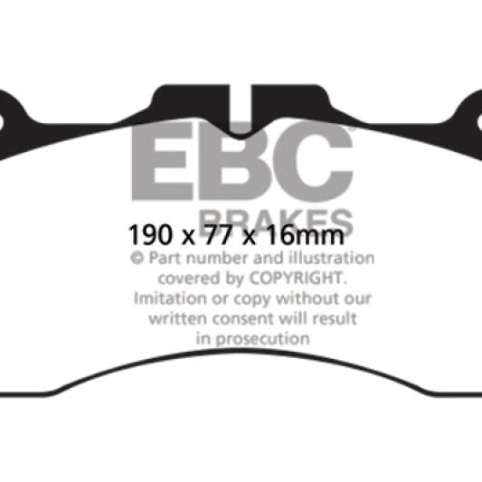 EBC 09+ Lexus LS460 4.6 Sport Redstuff Front Brake Pads-Brake Pads - Performance-EBC-EBCDP31867C-SMINKpower Performance Parts